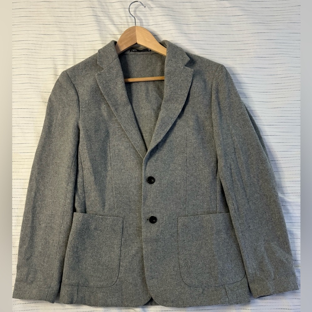 Gray Medium Blazer in Italian Fabric (Never Worn)